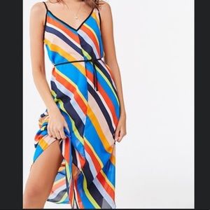 *NWT* Multicolor Stripe Midi Dress